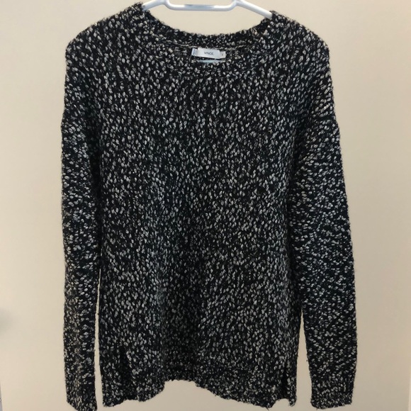Vince Open Knit Popcorn Drop Shoulder Crew Sweater (size XS) - Picture 2 of 7